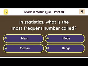 Grade 8 Maths Quiz - Part 10/10 | 12 Multiple Choice Questions for Daily Learning Practice