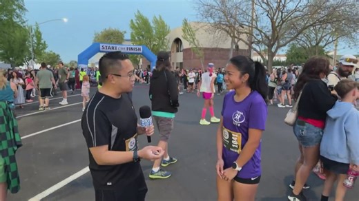 ABC10's Austin Castro interview Modesto Marathon runner