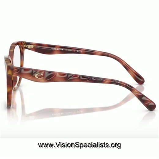 Coach HC6256U Eyeglasses Womens Full Rim Square Shape Caramel Tortoise5774