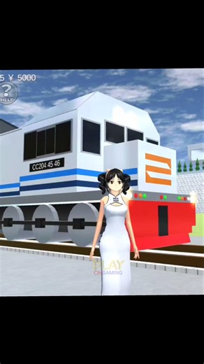 Kereta Api di Game Sakura School Mewah banget ada tempat tidurnya #sakuraschoolsimulator #shorts