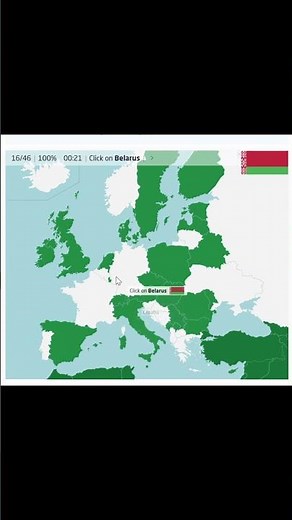 Countries of Europe in 0:58 (Seterra Quiz) #fast #europe #geography #speedrun #seterra