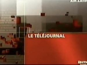 【放送文化】约2007年 法国tv5 monde国际电视台转播加拿大广播公司cbc法语新闻节目《Le Téléjournal》片段