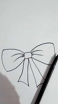 easy way to draw a bow design #canadianart #viral #viralvideo #viralshorts #viralshort #drawing #art