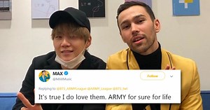 American Singer Max Finally Meets His "Brother", BTS's Suga