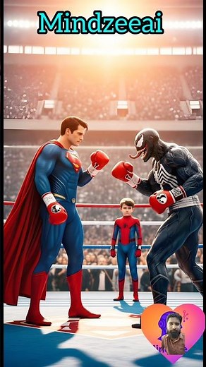 Superman vs venom🥊 boxing fight Spiderman take revenge #shortsfeed #marvel #Spiderman