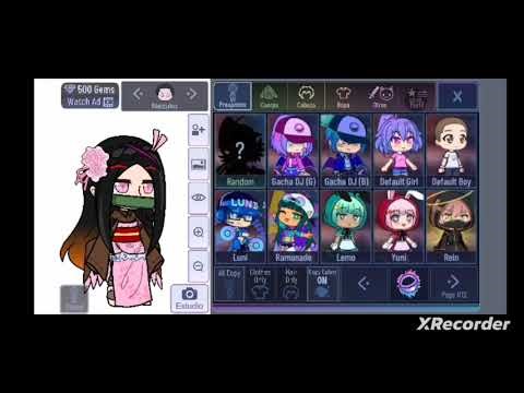 11. Nezuko (Como hacer a Nezuko en gacha club)