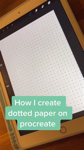 Creating Dotted Paper on Procreate Tutorial