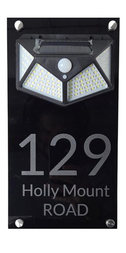 Custom Solar LED House Sign - Personalised Address Plaque - Etsy