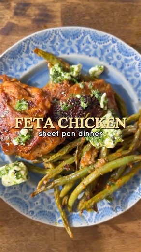 Sheet Pan Chicken & Green Beans Dinner 🍽️ #sheetpanmeals #dinnerrecipe #shorts
