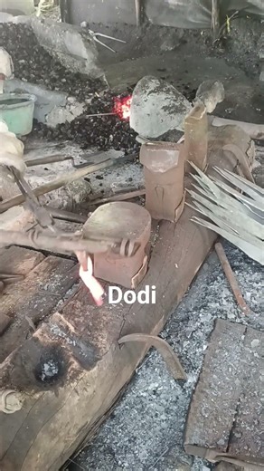 how to make a hole in hard iron using this method, craftsmen #metalwork #blacksmith #handmade