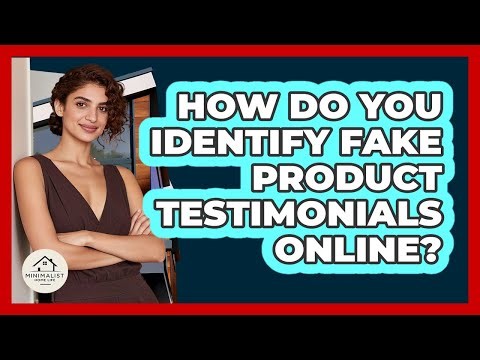 How do you identify fake product testimonials online?