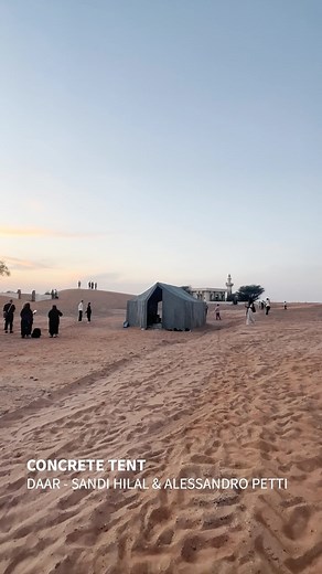 Architecture 🏠 on Instagram: "Concrete Tent by DAAR at the 2023 @sharjaharchitecture"