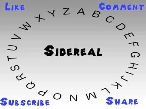 How to Say or Pronounce Sidereal