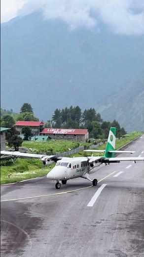 POV: Your plane lands at Lukla Airport, Nepal