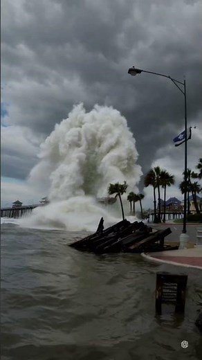 Terrifying Waves Slam Into Huntington Beach, California | Caught on Camera