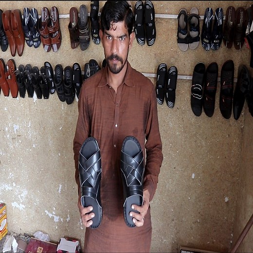 How to Leather SANDAL Making Handmade Process. it is Beautiful Leather Sandal. #leathercraft #leathersandals #sandals #TopWorks | Top Works