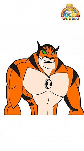Learn to Draw Ben 10 Rath Alien - Drawing and Coloring Tutorial for Kids