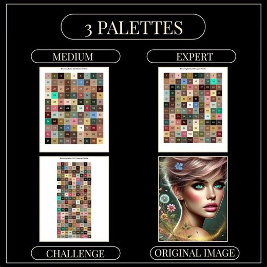 Mosaic color by number book for adults - 99 to 180 colors featuring beautiful designs