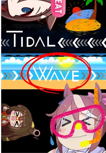 Umamusume and Tidal Wave in Geometry Dash Gameplay