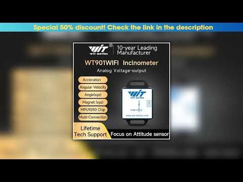 Discount WitMotion WT901WIFI Wireless Accelerometer 9-Axis AHRS Inclinometer(XYZ)Tilt Sensor +Gyro+