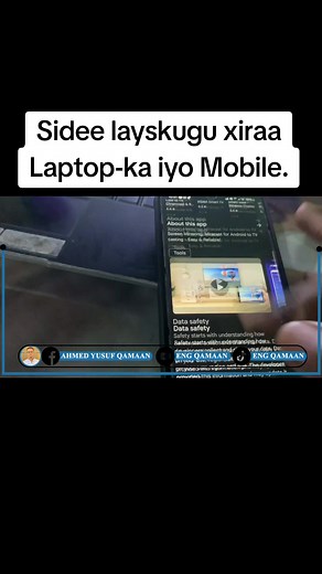 Sidee layskugu xiraa Laptop-ka iyo Mobile