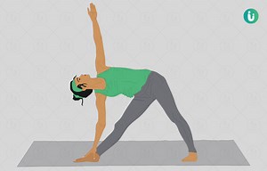 त्रिकोणासन करने का तरीका और फायदे – Trikonasana (Extended Triangle Pose) steps and benefits in Hindi
