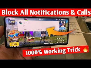 how to block all notifications while playing games | block calls while playing games 1000% working