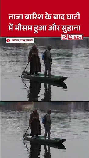 Srinagar में ताज़ी बारिश के बाद सर्द मौसम का मज़ा | Dal Lake Shikara Ride | Kashmir Tourism