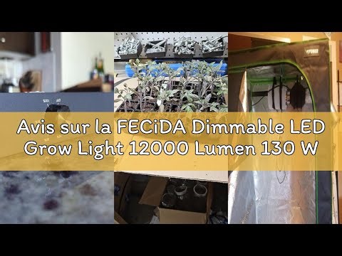 Avis sur la FECiDA Dimmable LED Grow Light 12000 Lumen 130 Watt, 2024 Best 2x2ft Grow Tent Light, UV