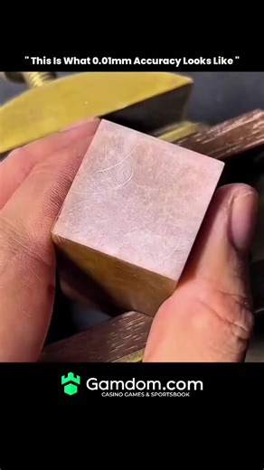 ANYTHING EXPLAINED on Instagram: "This is what 0.01 mm accuracy really looks like—precision so fine it’s almost invisible. At this scale, even heat from your hands, tiny vibrations, or tool pressure can change the result. That’s why ultra-precision machining depends on climate-controlled rooms, perfectly calibrated tools, and steady motion measured in microns. From aerospace parts to medical devices, this level of accuracy is what turns raw material into technology we trust with lives. • 0.01 mm