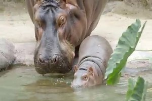 183K views · 2.3K reactions | CUTE ALERT! San Diego Zoo shares this video with us of the new baby hippo's fascination with the visitors who come to see her. | CBS 8 San Diego | Facebook