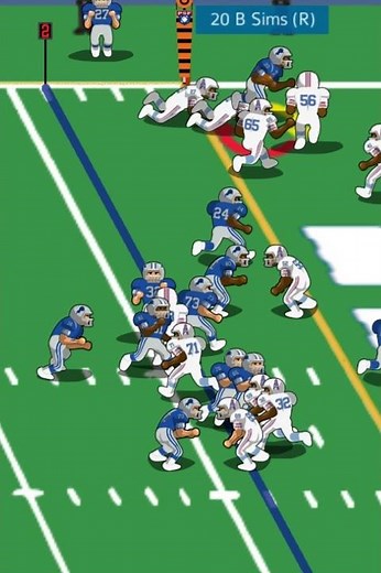 1980 Oilers vs Lion (highlight) Billy Sims touchdown run.