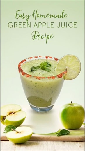 Green Apple Mint Juice🍏🌿|| Refreshing, healthy & super cooling Green Apple Mint Juice 💚