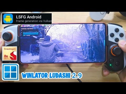 WINLATOR LUDASHI - LOSSLESS SCALING FG ANDROID GAME TEST