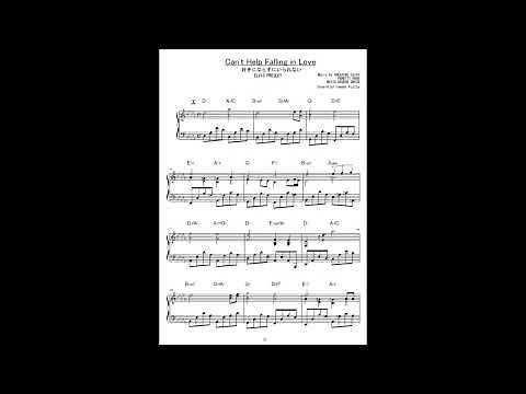 Can't Help Falling in Love（好きにならずにいられない）/ Elvis Presley ピアノソロ譜