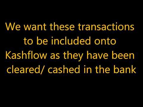 Bank Reconciliation with Kashflow Tutorial