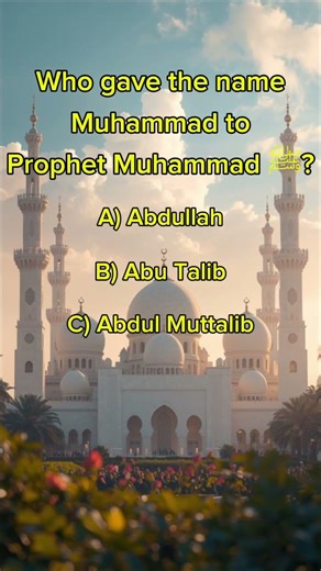 Who Named Prophet Muhammad ﷺ?