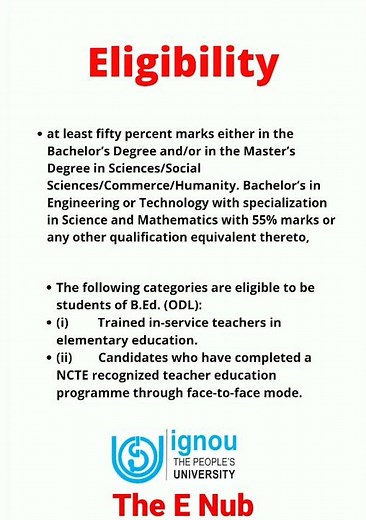 IGNOU से B.ed की Eligibility क्या है? || B.ed form IGNOU || Bachelor of Education || #youtubeshorts