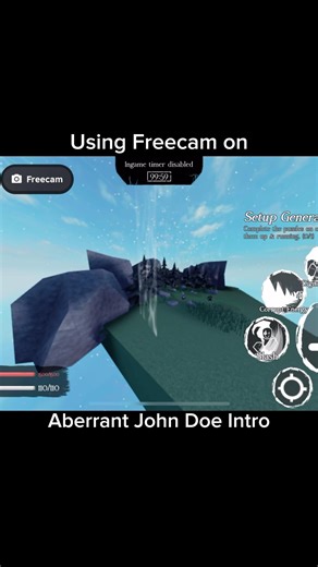 Using Freecam on Aberrant John Intro #roblox #forsaken