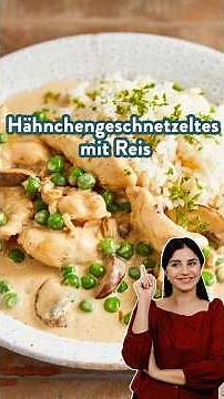 Hähnchengeschnetzeltes mit Reis 🍗 🍚 #rezept