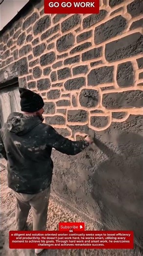 Creating a Faux Stone Texture with Mortar #workskills