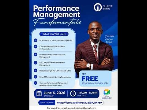 Performance Management Fundamentals Training