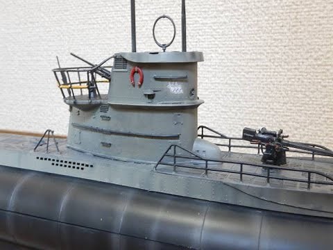 RC潜水艦を作ろう５の２ Revell 1/72 U Boot VII CーWTC制作