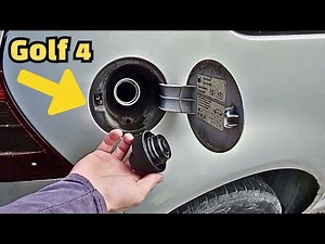 How to open the fuel tank cap of the VW Golf 4