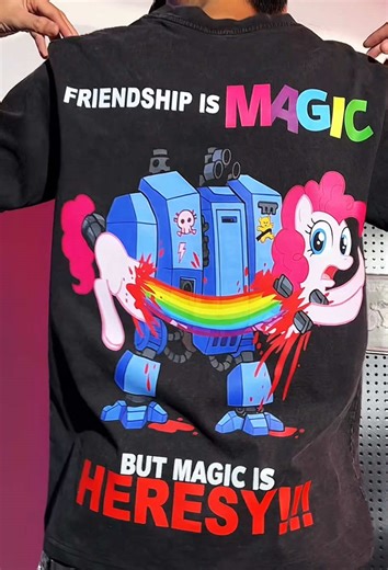 Warhammer 40k My Little Pony T-Shirt Design