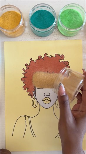 Sand art asmr | Peel and Pour Sand Painting
