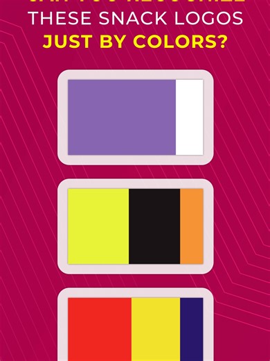 Can you recognize these logos by colors? Comment your score (0-3). Full 20-logo quiz on YouTube (link in bio). #LogoQuiz #GuessTheLogo #BrandQuiz #Trivia #QuizTok #Challenge #Snacks #FoodBrands