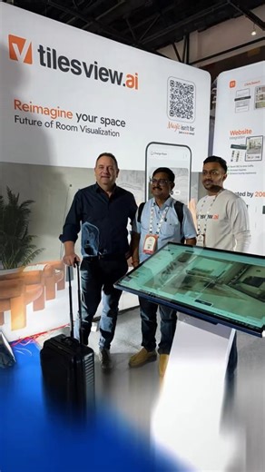 Tilesview | Wall and Floor Tile Visualizer on Instagram: "Day 03 at India Stonemart 2026 — a great start! From live demos to meaningful conversations, marble and stone brands showed strong interest in how visualization can change the way products are presented and sold. When customers can visualize marble in their own spaces, decisions become faster and more confident. That’s exactly what we’re enabling at Tilesview.ai. Looking forward to more interactions and insights in the coming days. 📍 Hal