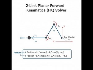 2-Link Forward Kinematics Calculator
