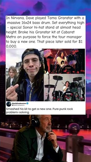 Dave Grohl Broke His Tama Kit | To Force New Gear #DaveGrohl #Tama #NirvanaGear
